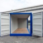 Contentor marítimo de 20 pés com abertura lateral IICL 6, 602 512-8 Azul