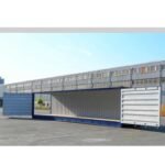 Contentor High Cube de 40 pés com laterais abertas